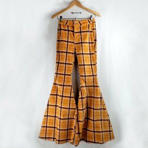 Free People mustard yellow corduroy flare jeans 25